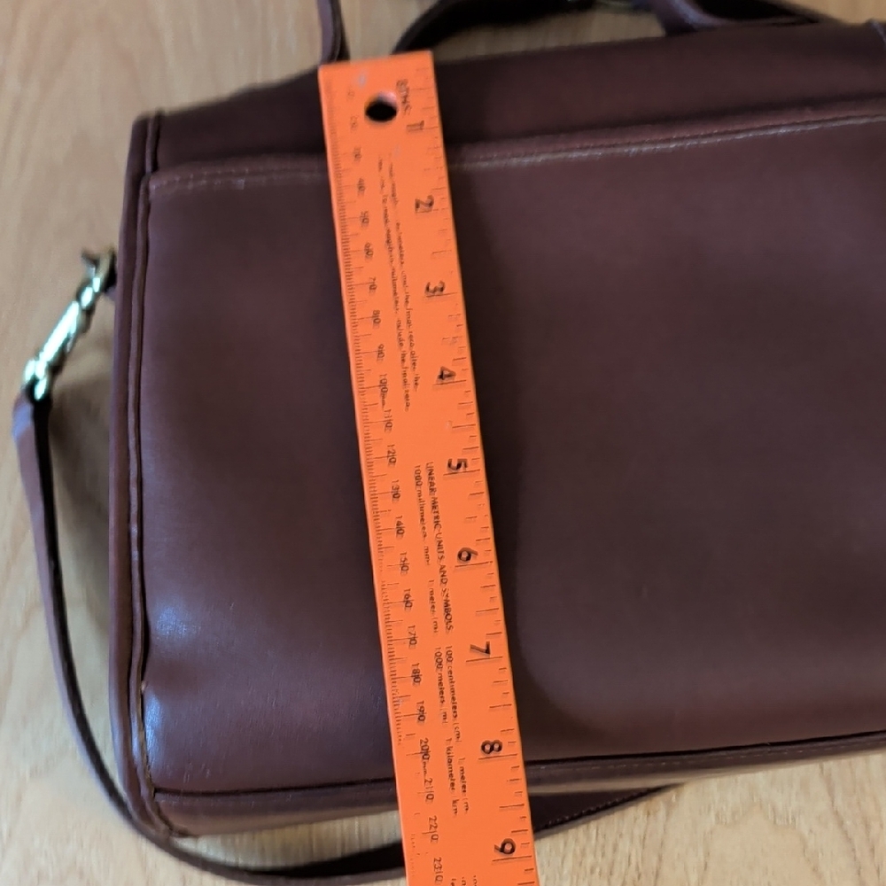 Coach Mahogany Leather Crossbody Top-Handle Bag - Picture 5 of 15